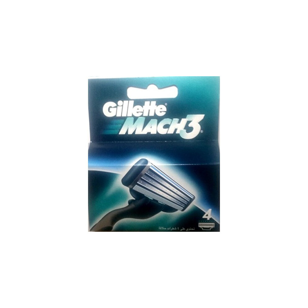 GÃ­llette Mach 3 Razor Refill Cartridges 4 Count