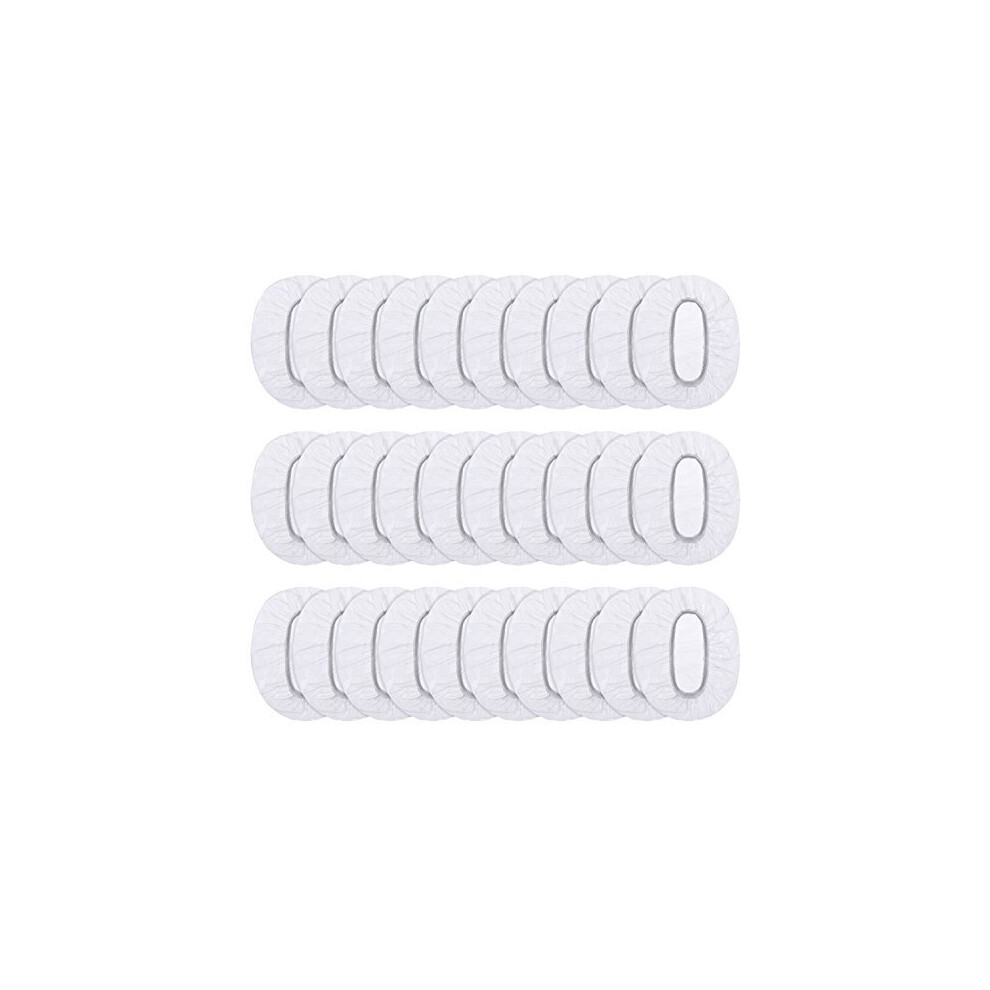 Outus 100 Pack Clear Disposable Ear Protectors Waterproof Ear Covers For Hair Dye, Shower, Bathing