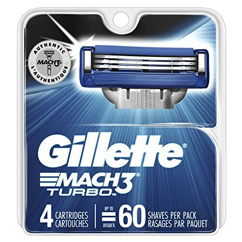 Gillette Gillette Mach3 Turbo Cartridges, 4 Count