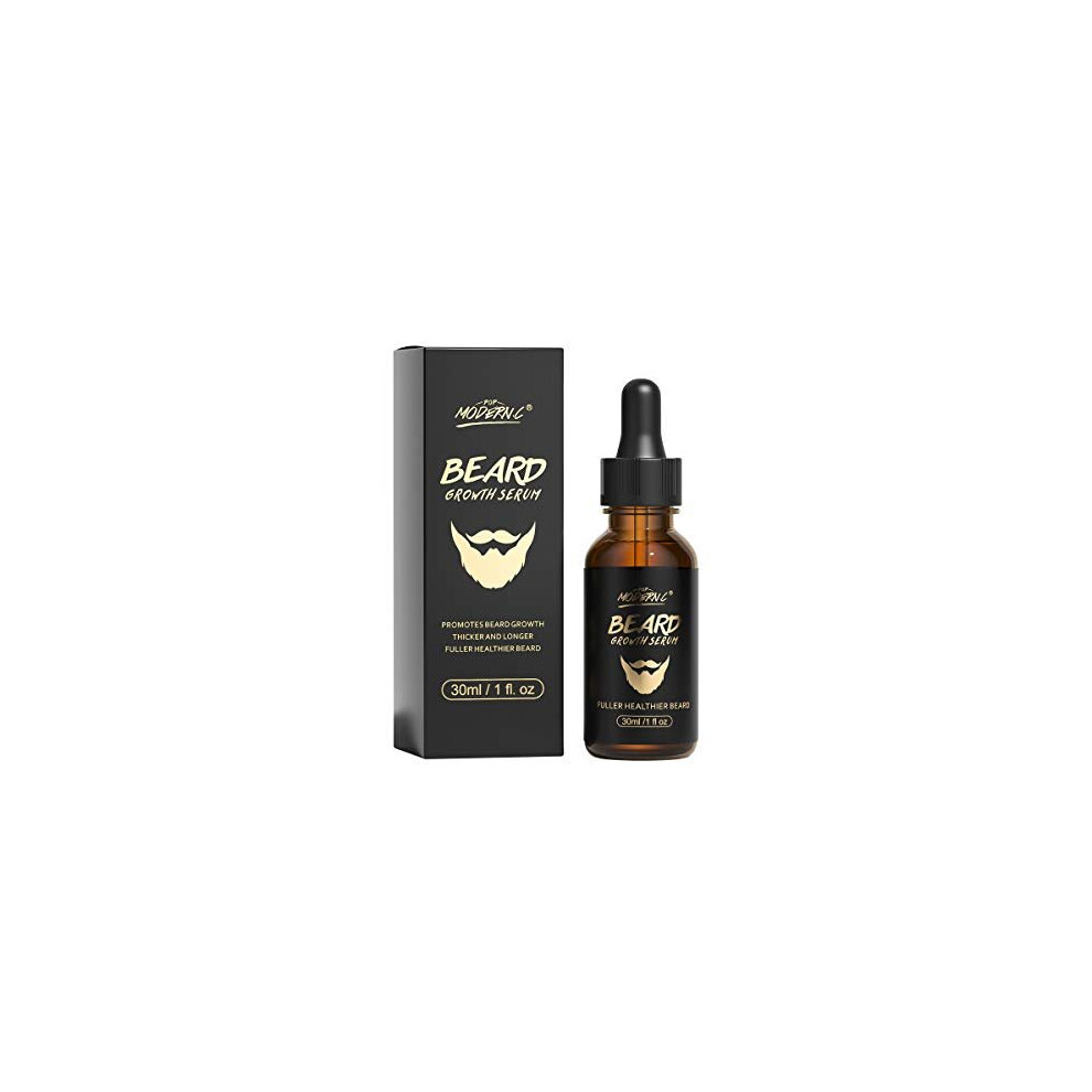 Beard Growth Oil With Biotin Caffeine For Men Beard Growth Serum Stimulate Beard Growth Promote Hair Regrowth Facial Hair Treatment Full Longer Mascul