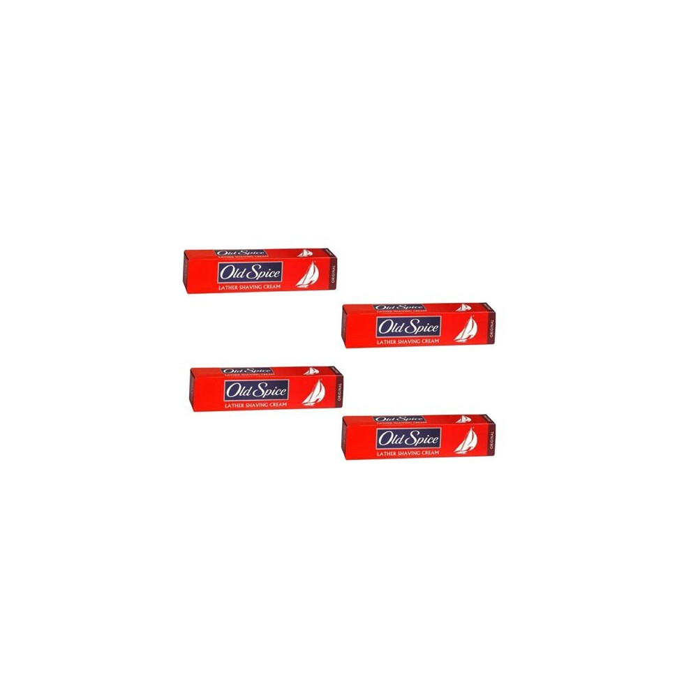 4 x Old Spice Shave Cream - 70 g (Original)