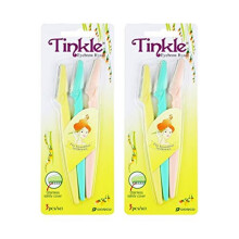Tinkle Eyebrow Razor, 2 PACKS (6 RAZORS)