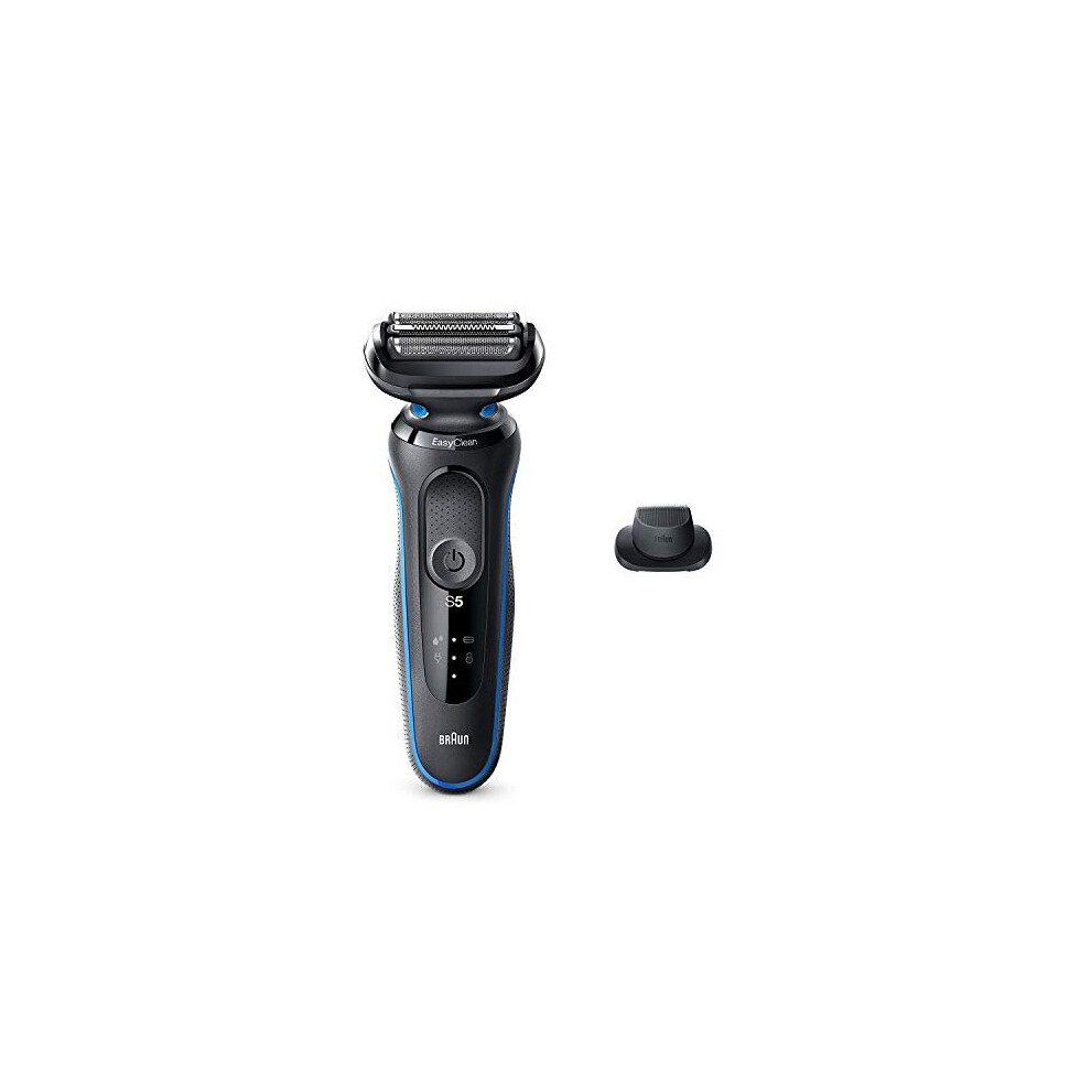 Braun Electric Razor For Men, Series 5 5018S Electric Shaver With Precision Trimmer, Rechargeable, Wet & Dry Foil Shaver With Easyclean