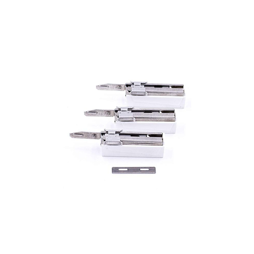 Taconic Shave Injector Razor Blades - 60 Count - Fits All Modern And Vintage Injector Razors - Made In The Usa - Compatible With Injector Razors From
