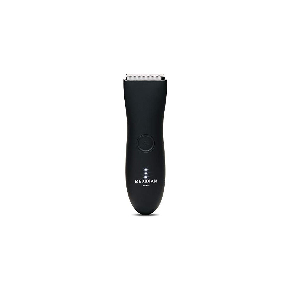 The Trimmer by Meridian: Electric Below-The-Belt Trimmer Built for Men | Effortlessly Trim Pesky Hair | Waterproof Groin & Body Shaver | 90 Minute Bat