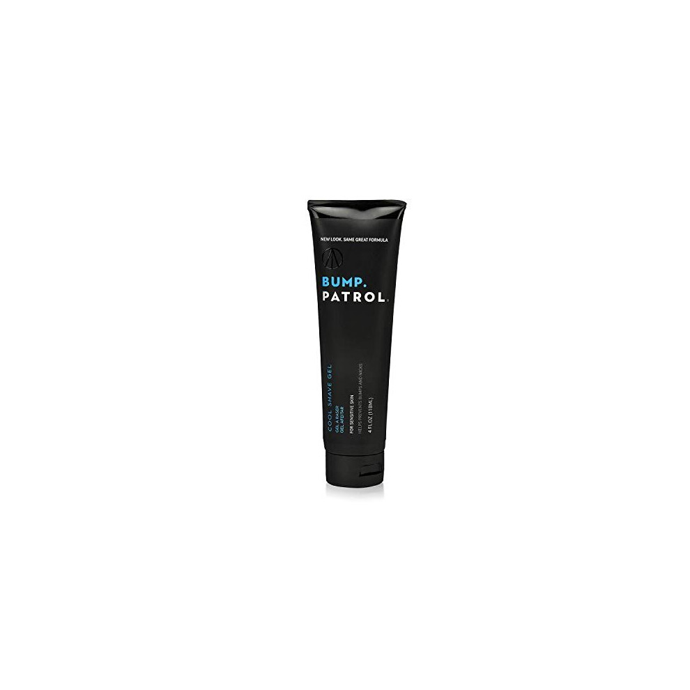 Bump Patrol Cool Shave Gel - Sensitive Clear Shaving Gel With Menthol Prevents Razor Burn, Bumps, Ingrown Hair - 4 Ounces