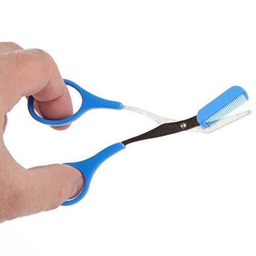 Eyebrow Scissors with Non Slip Finger Grips, Multi