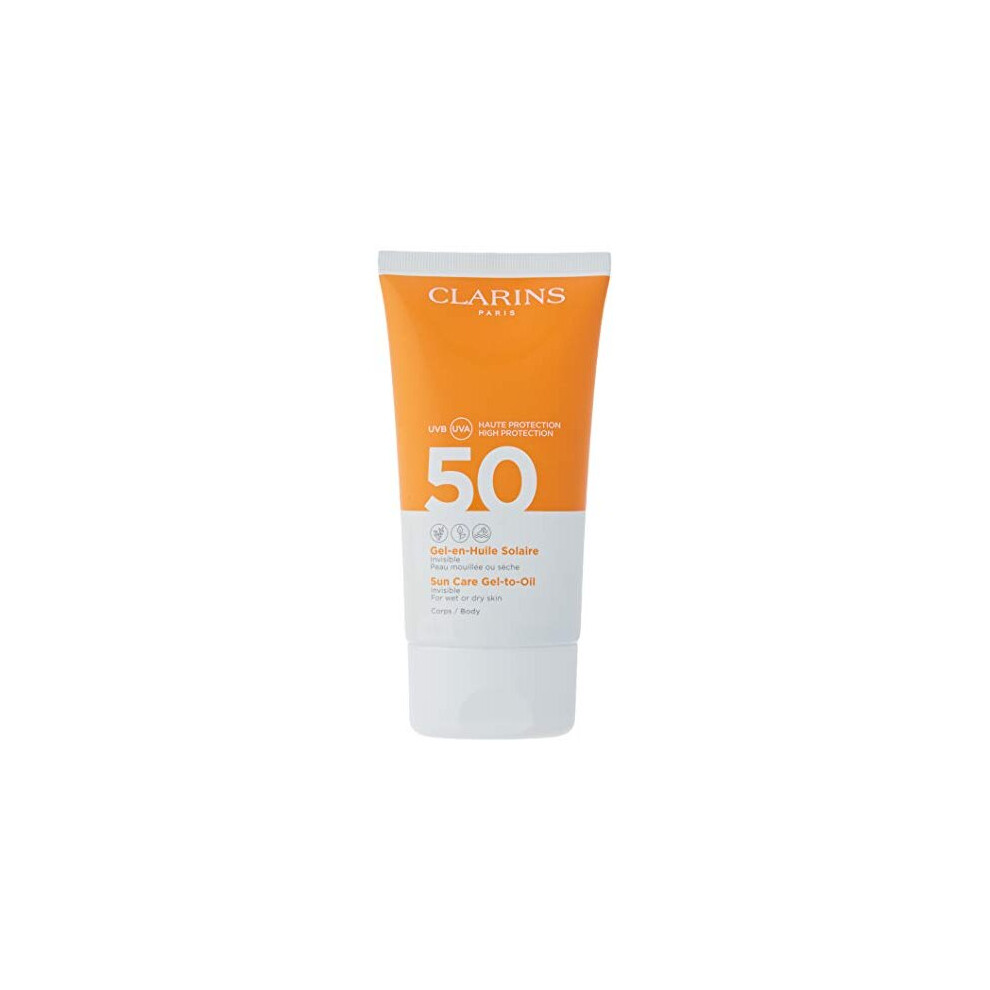 Clarins Invisible Gel-To-Oil Body Sun Care SPF50 150ml