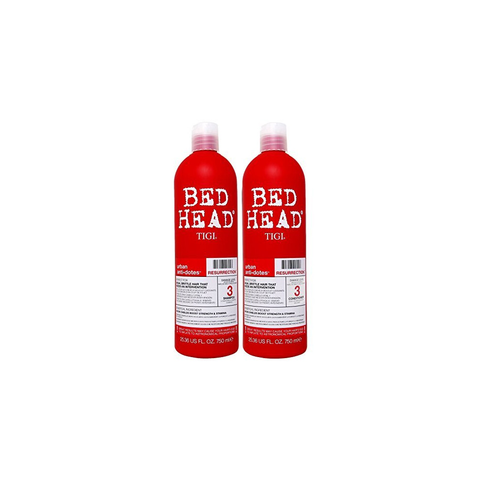 Tigi Duo Pack Bed Head Urban Antidotes Resurrection 750ml Shampoo + 750ml Conditioner