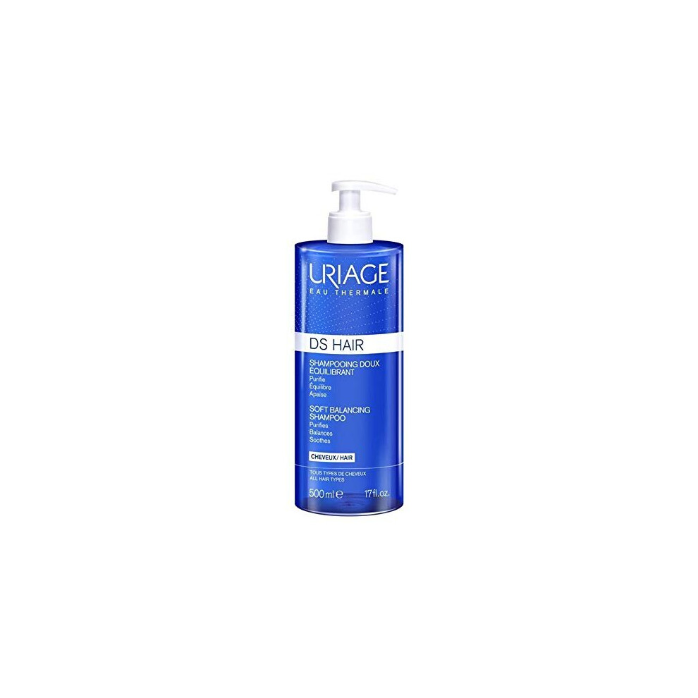 Uriage Eau Thermale Ds Hair Soft Balancing Shampoo 500Ml - All Hair Types
