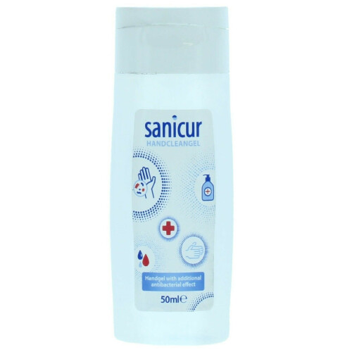 Sanicur Hand Sanitiser Clean Gel Additional Anitbacterial Effect 50ml