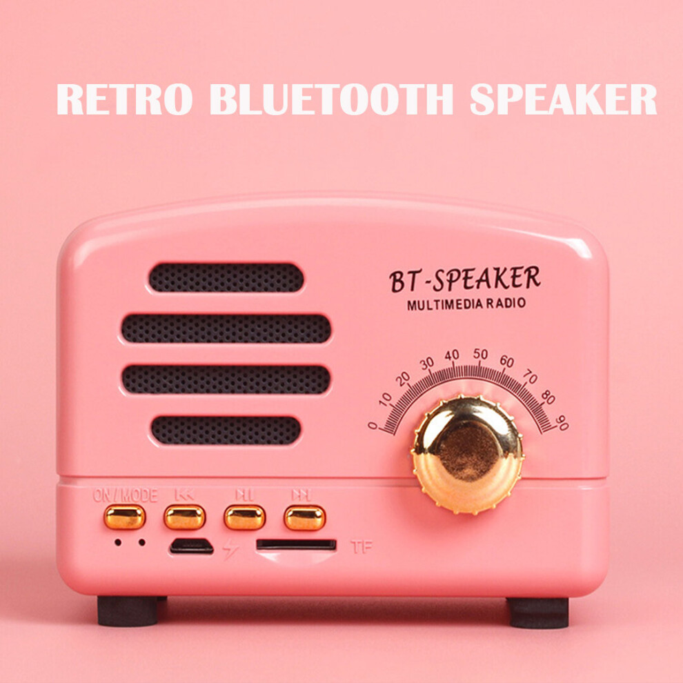 Retro Mini Bluetooth Small Speaker Radio Card Speaker