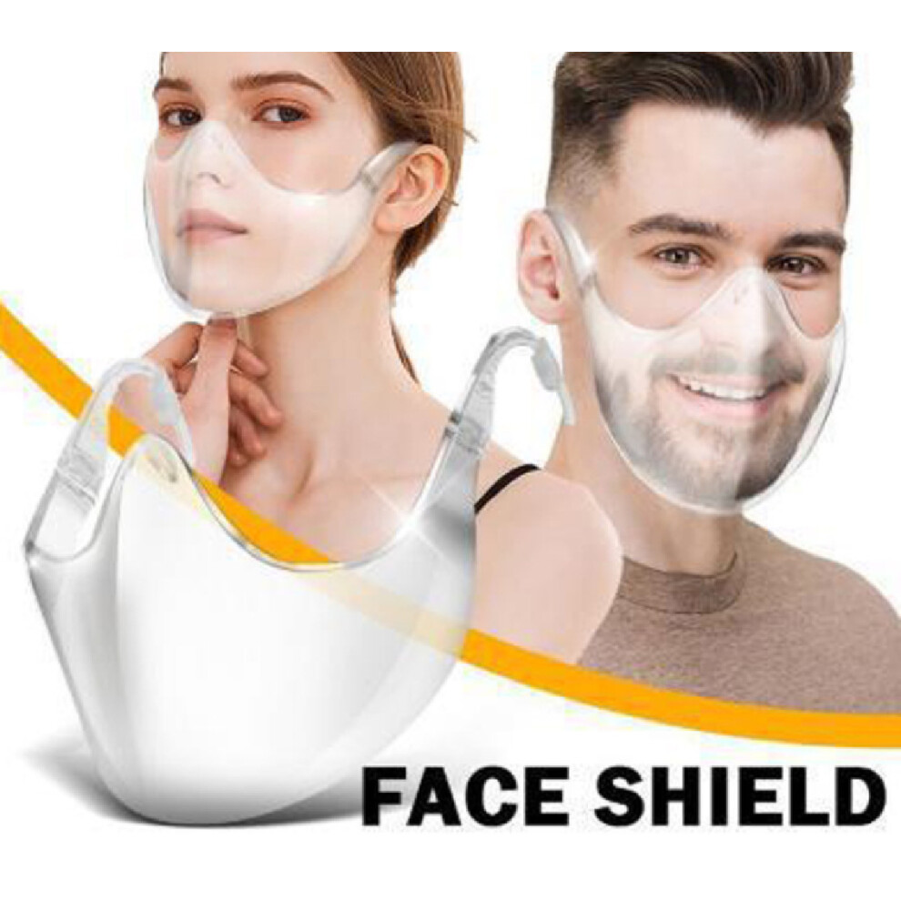 Transparent Reusable Clear Face Masks,Breathable Earloops Cycling Mask 9193626474469