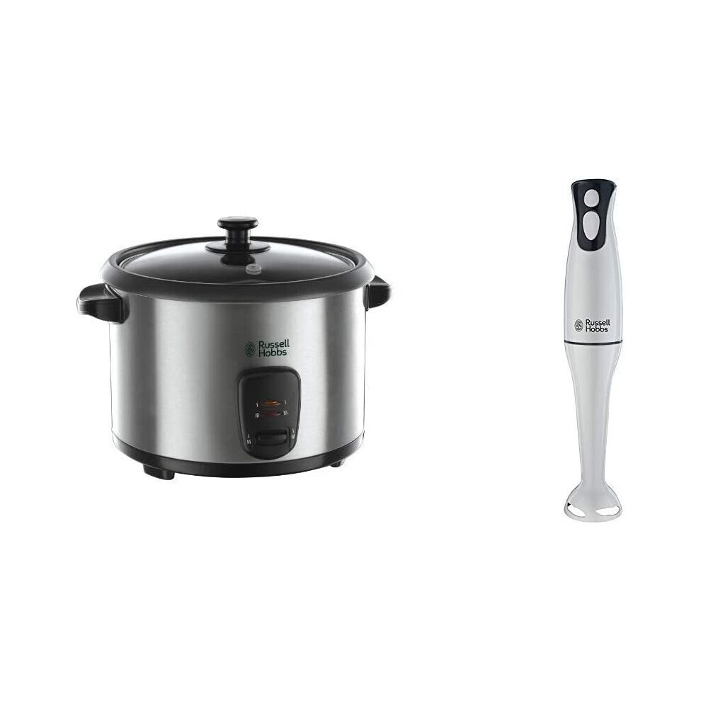 (Cooker + Hand Blender) Russell Hobbs 19750 Rice Cooker and Steamer