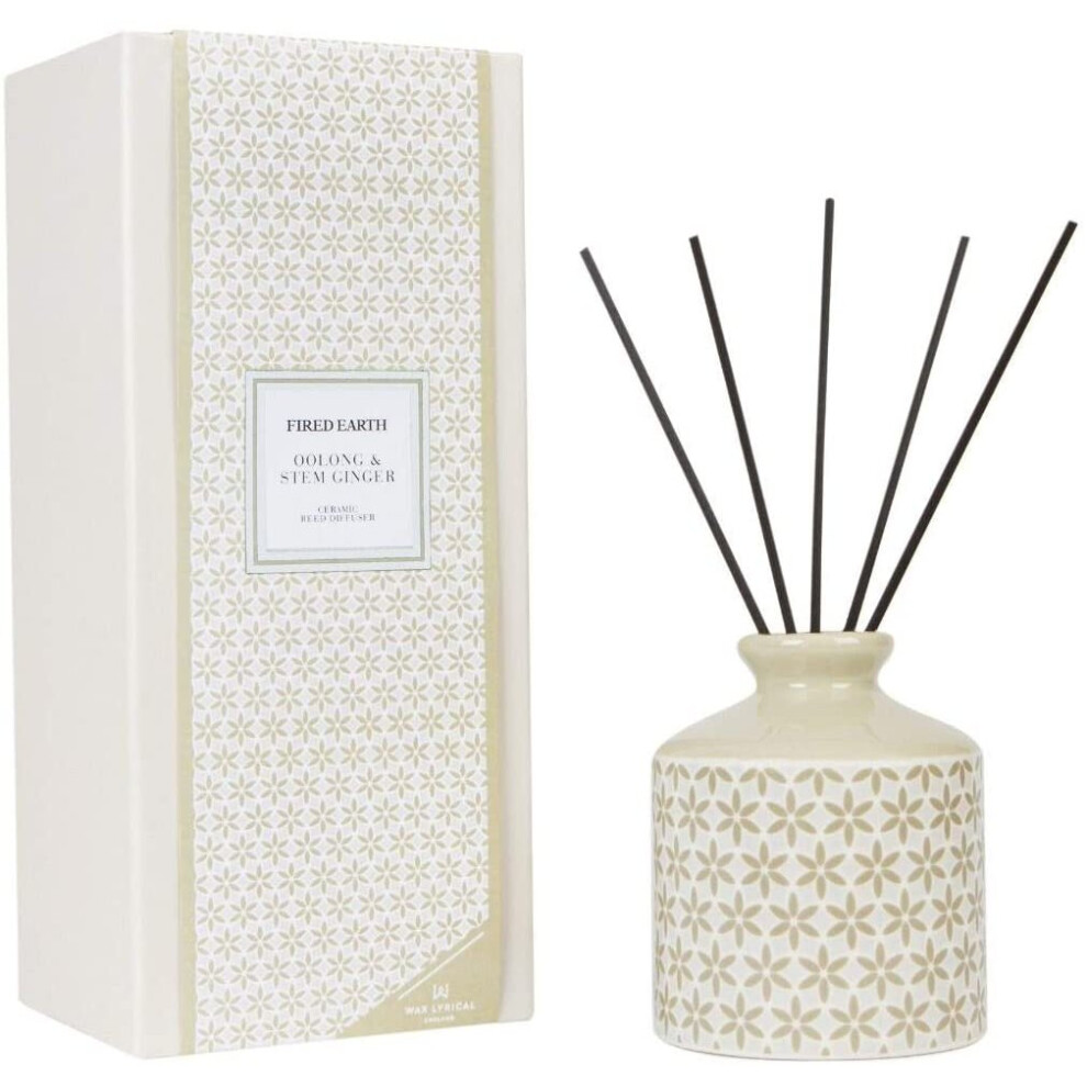 Fired Earth Ceramic Reed Diffuser - Oolong & Stem Ginger