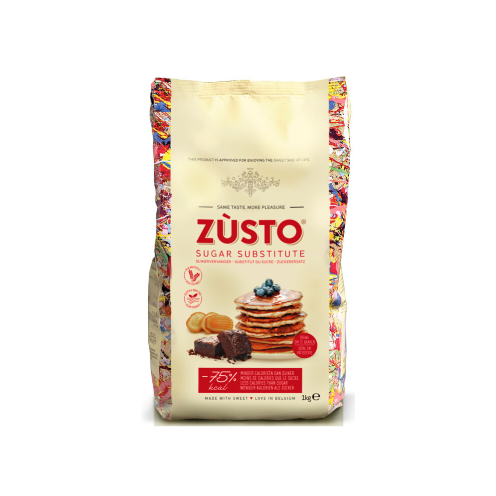 Zusto 1:1 Natural Sugar Substitute | 1kg Bag Sugar Replacement Suitable for Diabetics