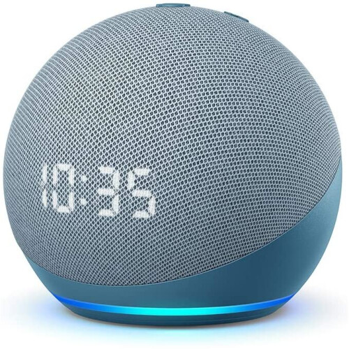 Refurbished Amazon Amazon Echo Dot 4th gen Smart speaker with Clock & Alexa - Twilight Blue 1