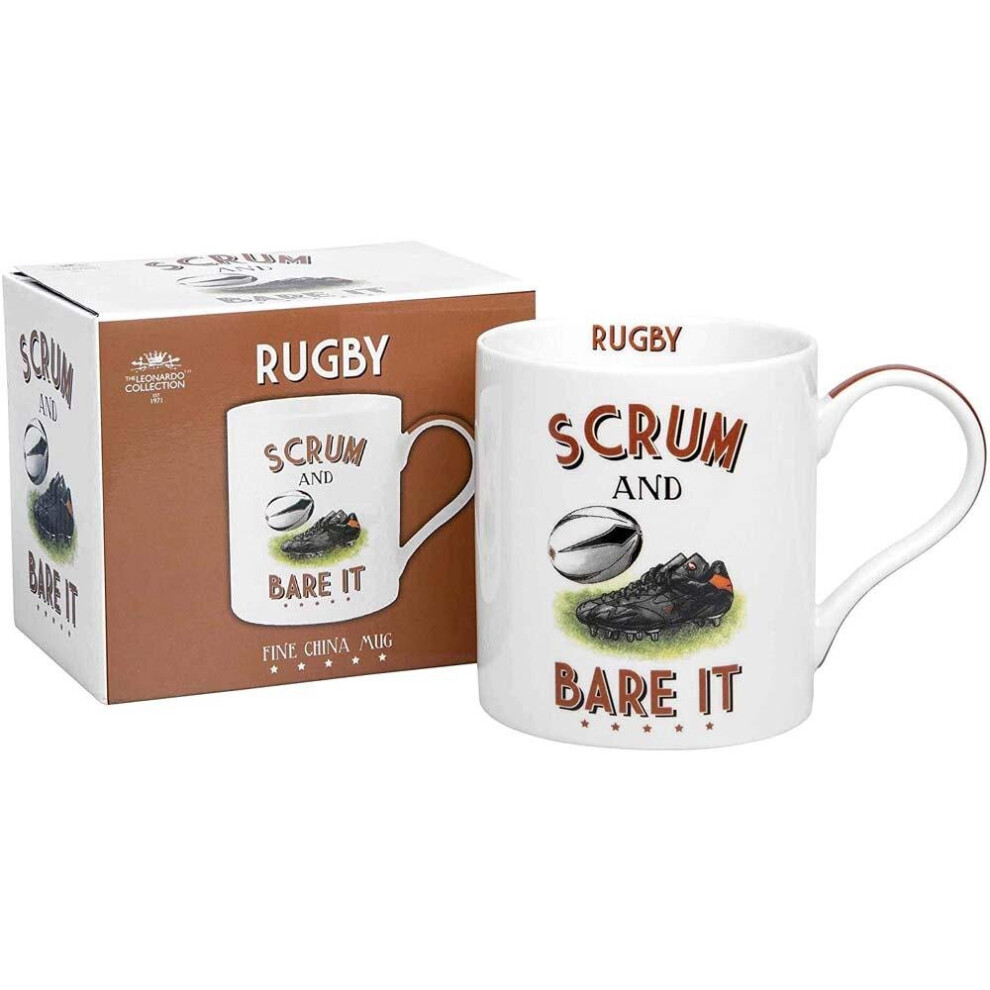 Lesser & Pavey Mug: Scrum And Bare It (Rugby)