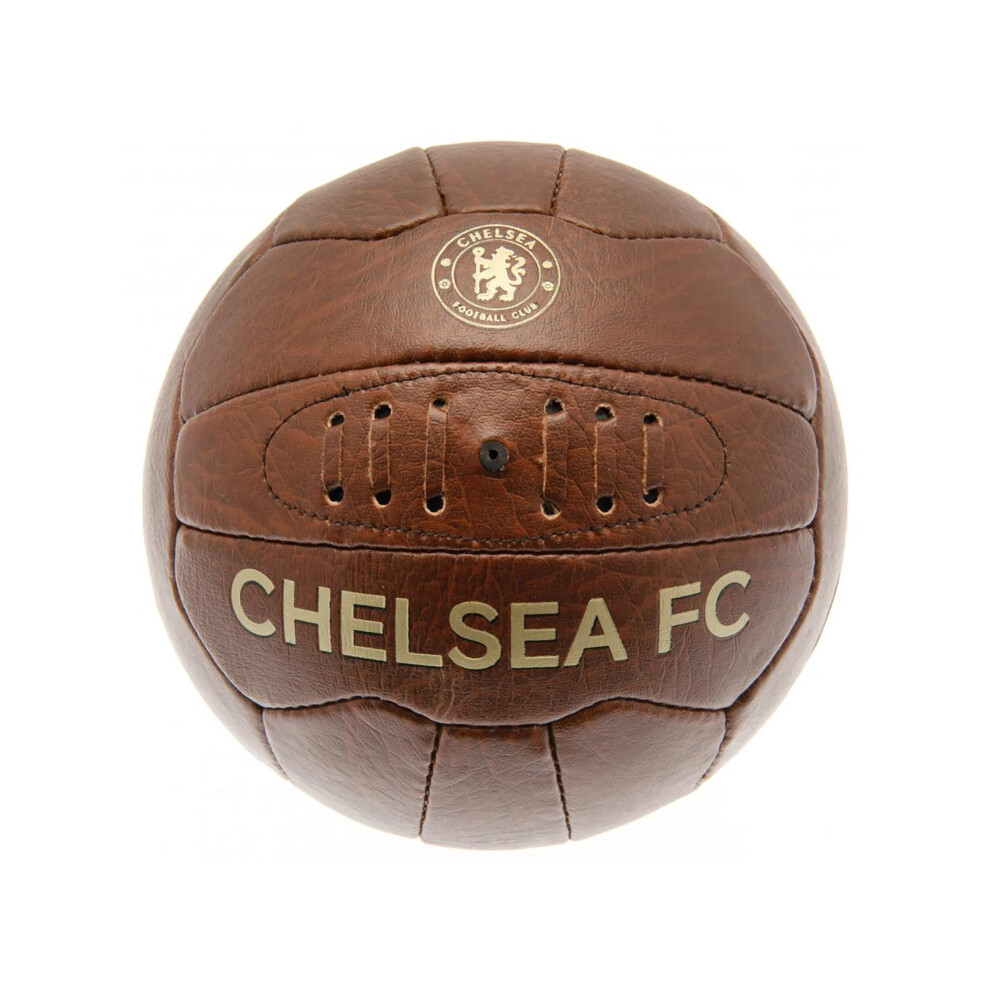 Chelsea FC Retro Faux Leather Ball Size 5