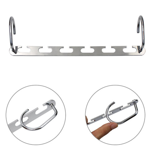 6X Kleiderbügel Magic Hook Metall Space Saver Closet Organizer Storage 2