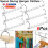 6X Kleiderbügel Magic Hook Metall Space Saver Closet Organizer Storage 1