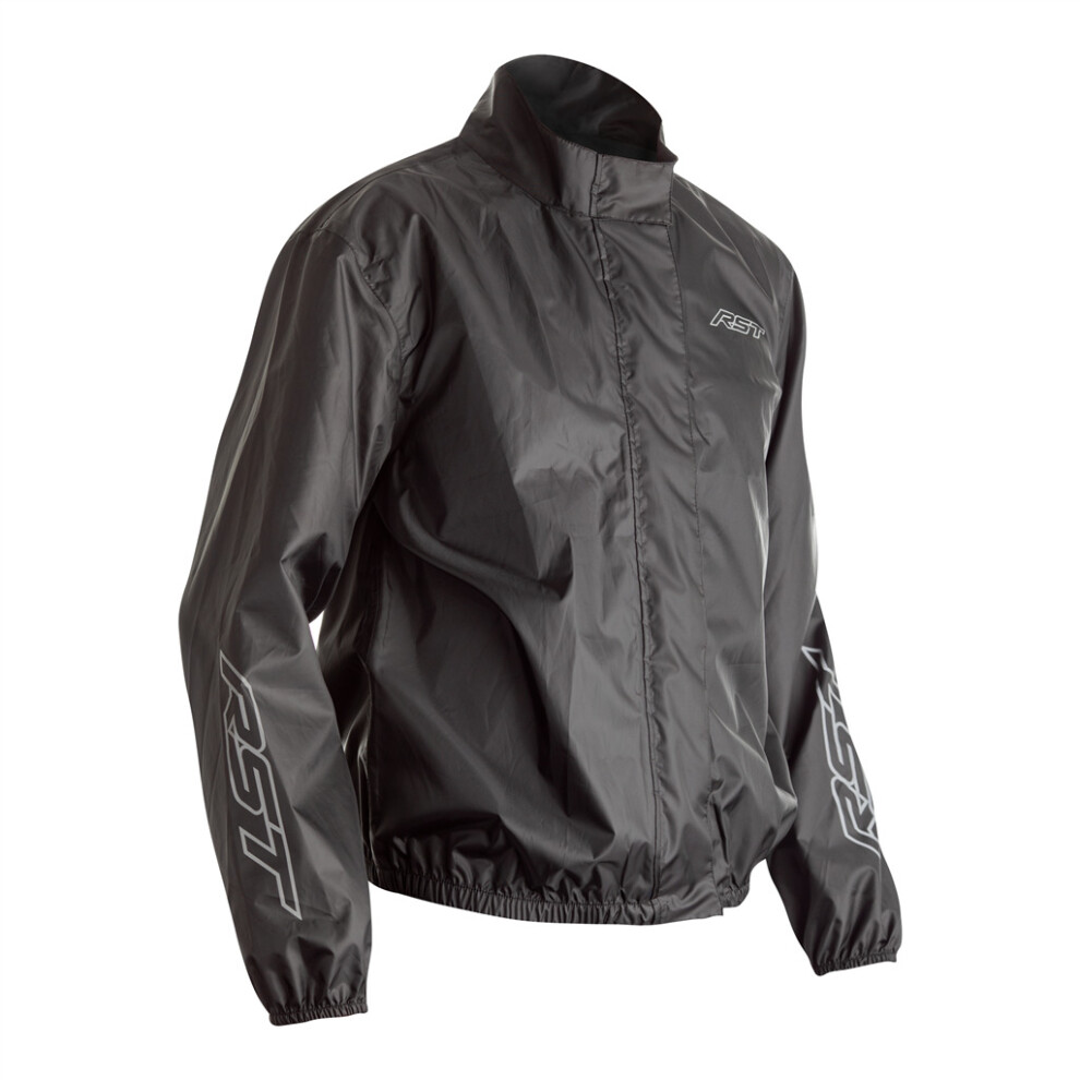 (42, ) Rst Motorbike Waterproof Rain Jacket Lightweight Outdoor Motorcycle Over Jacket Black 5056136237358