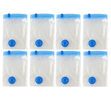 (8, L - 80x60cm) Vacuum Seal Clothes Bedding Storage Bags M/L/XL