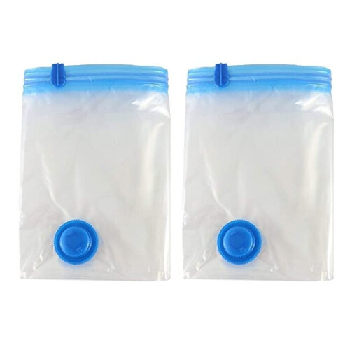 (2) Vacuum Seal Bedding Storage Bags Large 80x60cm
