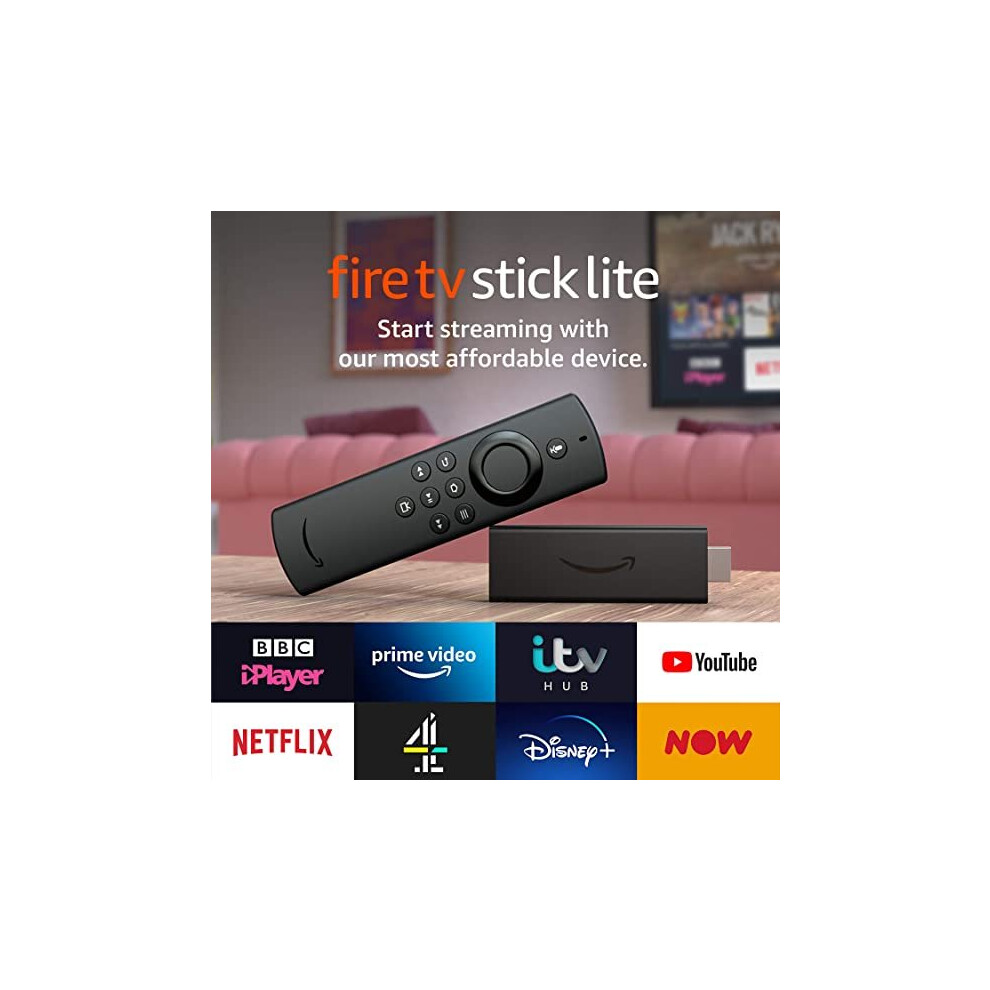 Fire TV Stick Lite with Alexa Voice Remote Lite (no TV controls)