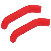 (Rouge) Capot de protection du levier de frein de vélo - Couleur unique disponible - Gel de silice