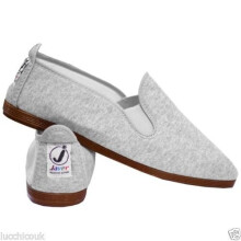 (Grey Marl, EURO SIZE 37 UK SIZE 4) Women'S Ladies Mens Javer Flossy Style Espadrilles Plimsolls Flat Shoes Pumps
