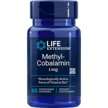 Life Extension, Witamina B12 Metylocobalamina, 1 mg, 60 Vegetarian Lozenges