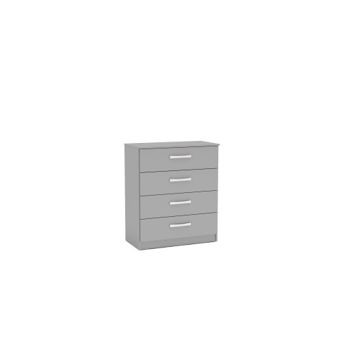 Birlea Birlea Lynx Grey Gloss 4 Drawer Chest