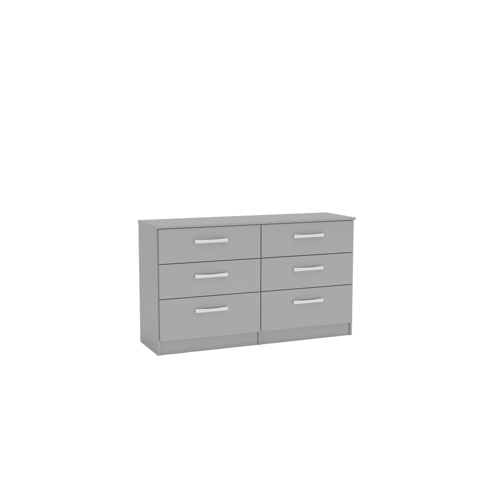 Lynx 6 Drawer Chest Grey