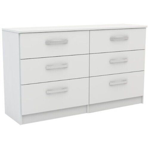 Birlea Birlea Lynx White Gloss 6 Drawer Chest 2