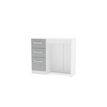 Birlea Lynx White & Grey Gloss 2 Drawer Dressing Table