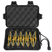 12x 100grain 3 Blade Crossed Broadheads Arrow Head Bow Archery Fishing Huntings