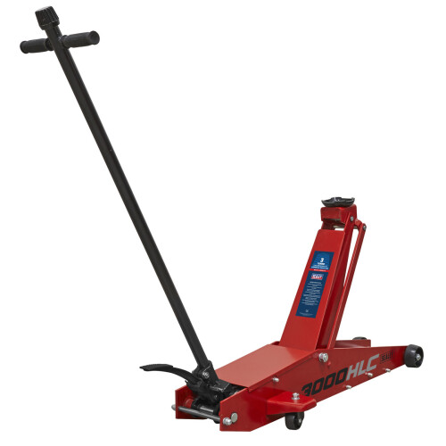 Sealey Trolley Jack 3 Tonne Long Reach High Lift 1