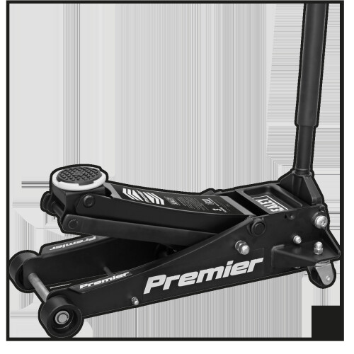 Sealey Trolley Jack 3 Tonne Low Profile Rocket Lift Black 1