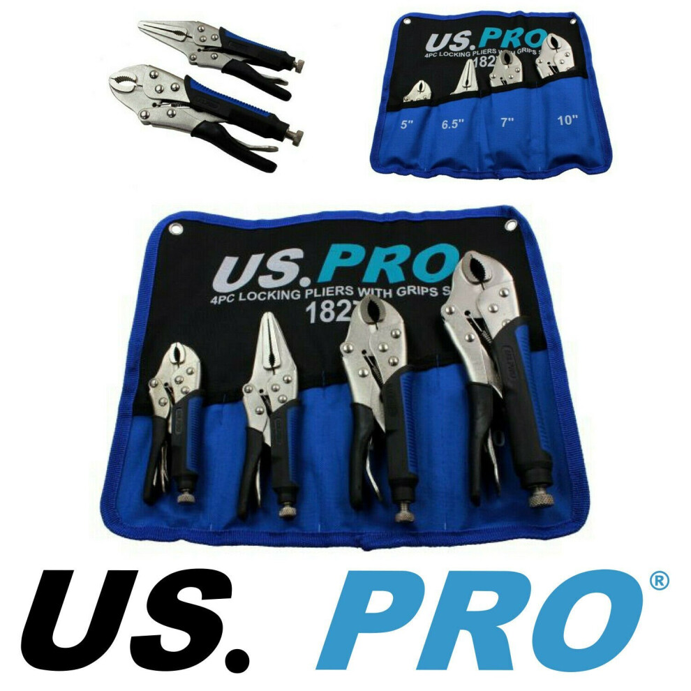 US PRO Tools 3pc Water Pump Pliers  Groove Slip Joint Plier Set NEW 1830