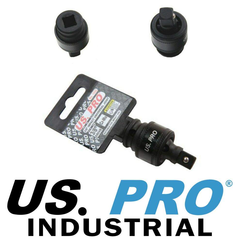 Us Pro Industrial 3/8" Dr Universal Impact Socket Joint Wobble Swivel Adaptor 5060478389125