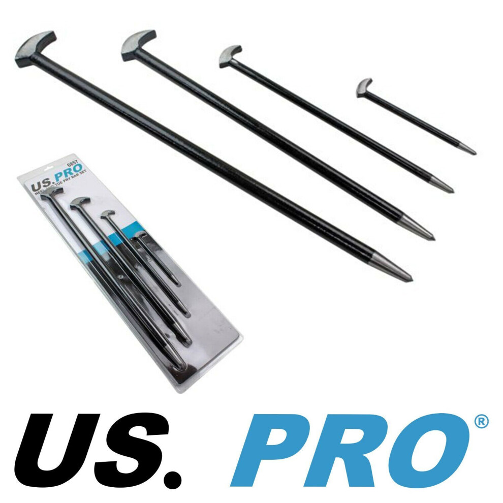 US PRO Tools 4pc Heel Bar Set Podgers Pry Bars Toe 150  300  400  500mm NEW 6857