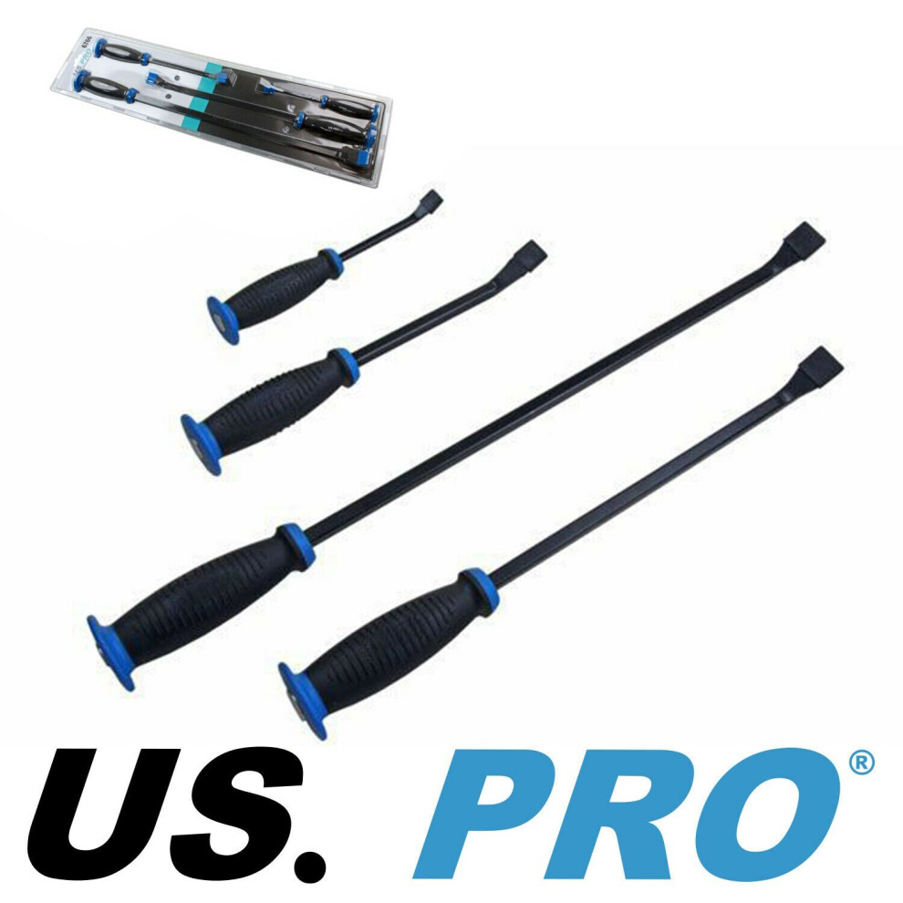 US PRO Tools 4pc Guard Handle Pry Bar Crow Jemmy Bars Set NEW 6766