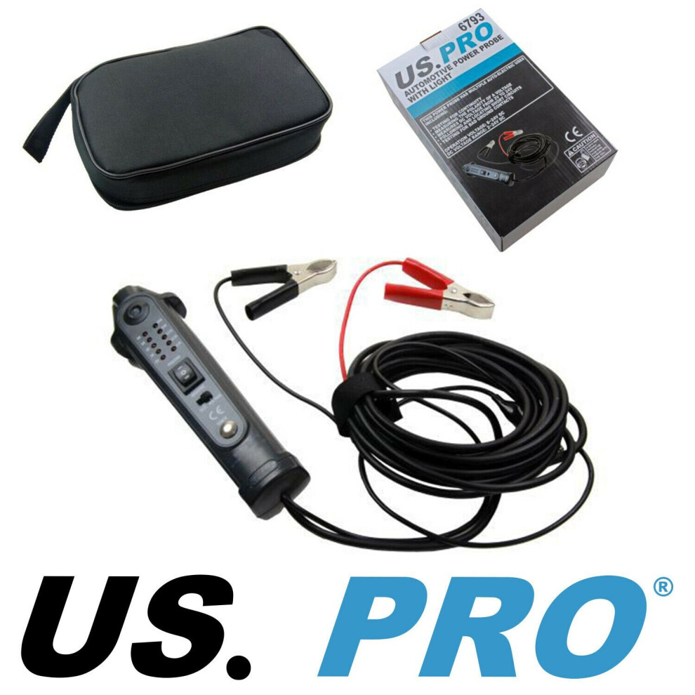 Us Pro Automotive Power Probe With 6-24V Dc Digital Tester New 6793 Light 5060478387749