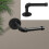 Industrial Rustic Toilet Paper Roll Holder Iron Wall Mounted Pipe 1