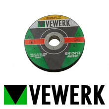 Vewerk 10 Pack Flat Centred Stainless Steel Cutting Discs 115 x 1 x 22mm 8010