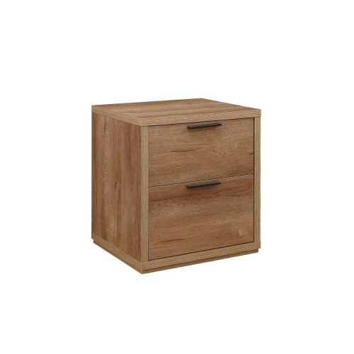 Birlea Stockwell 2 Drawer Bedside - Rustic Oak 1