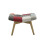 Birlea Birlea Sloane Multicolour Patchwork Upholstered Stool 3
