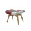 Birlea Birlea Sloane Multicolour Patchwork Upholstered Stool 4