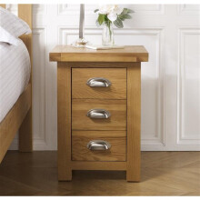 Woburn Small 3 Drawer Bedside Oak